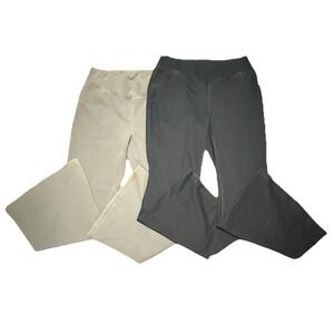 Halara Flex Lot Of 2 High Waisted Crossover flare jeans Leggings Jeggings